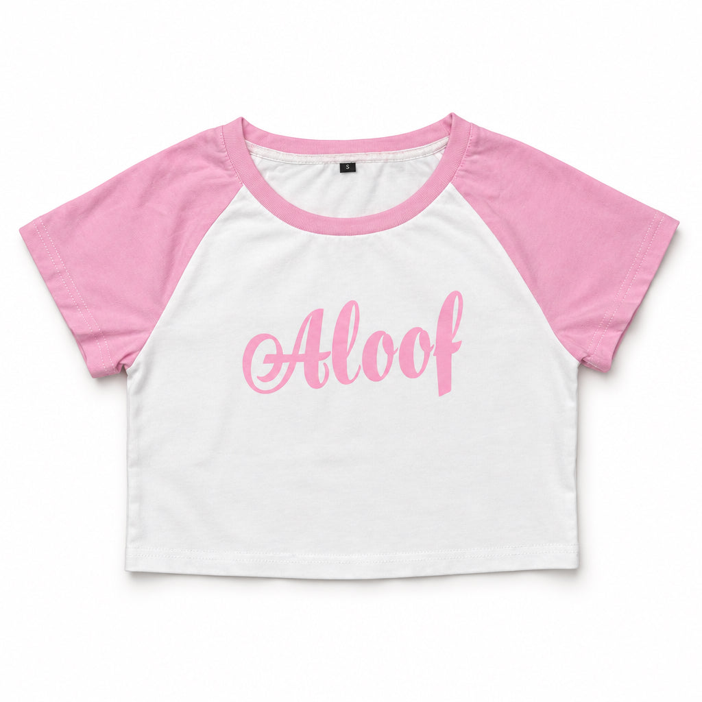Baby Aloof Pink Crop Top