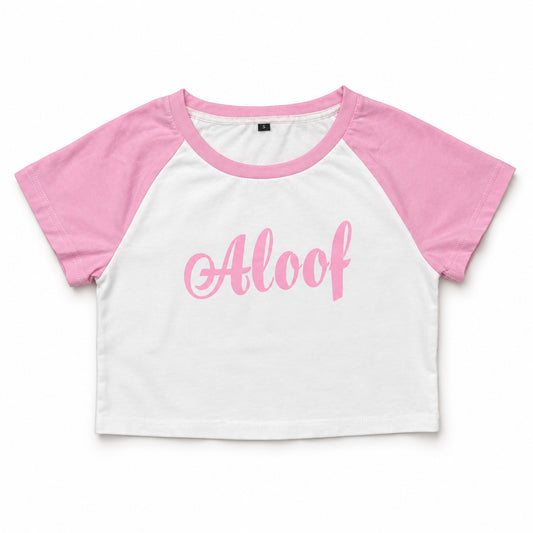 Baby Aloof Pink Crop Top