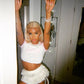 Baby Aloof Pink Crop Top