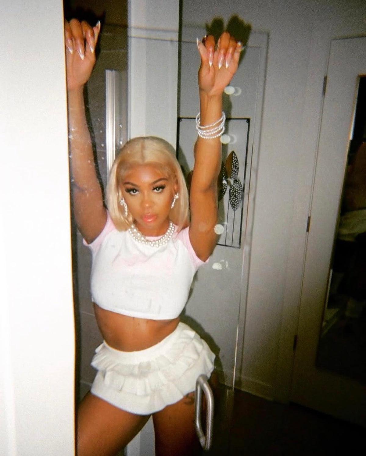 Baby Aloof Pink Crop Top