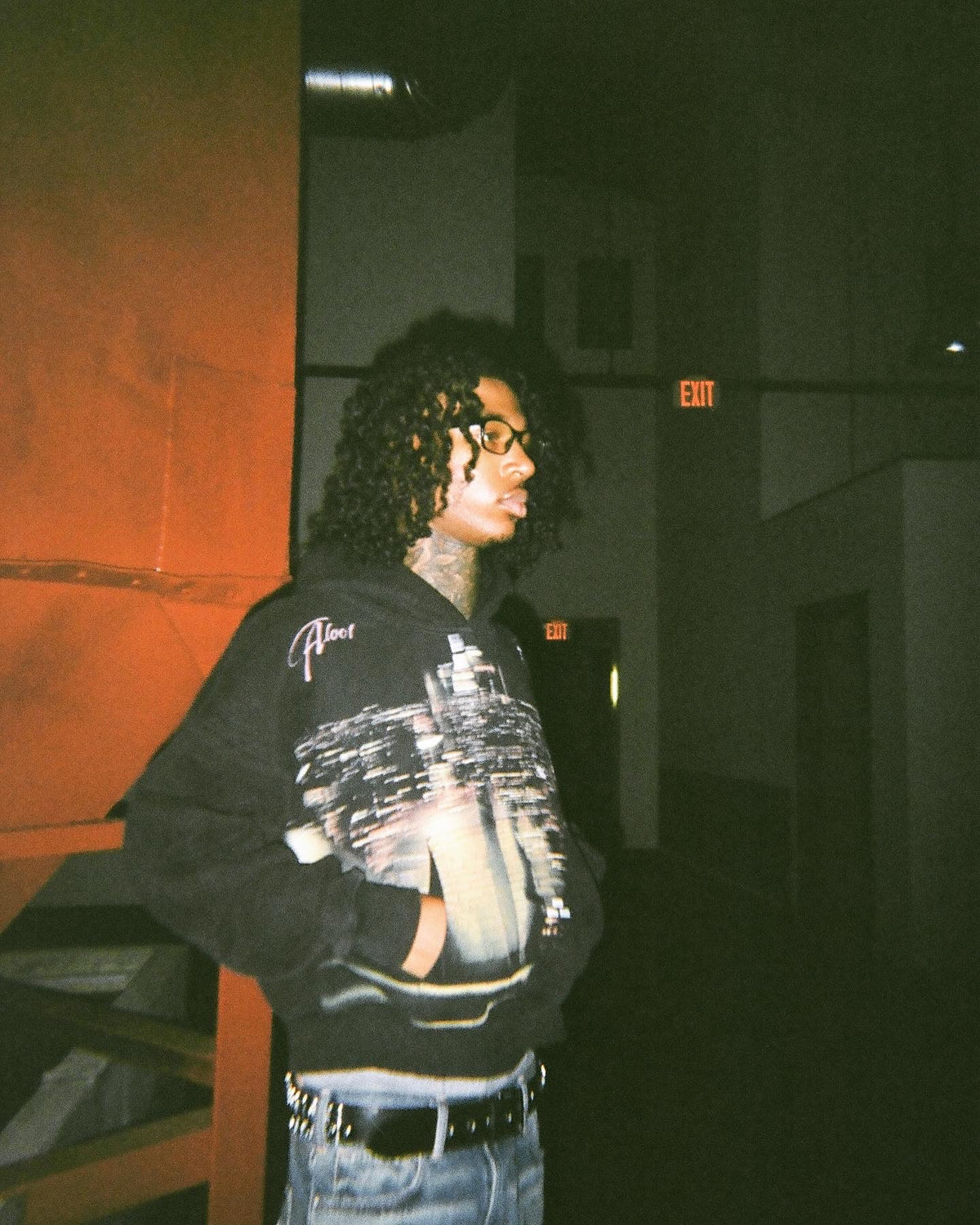 Black NYC Aloof Hoodie