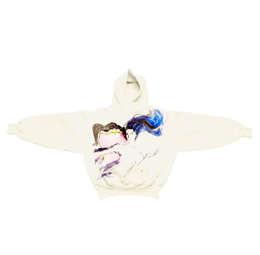 Ivory Watercolor Hoodie